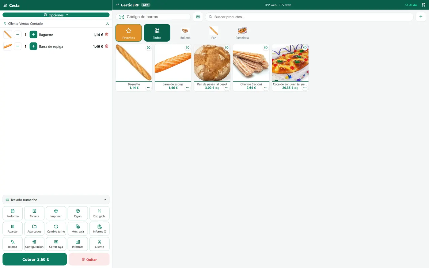 Panaderías y pastelerías · Tapik